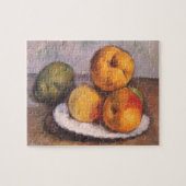Still Life Quince, Äpfel, Birnen von Paul Cezanne Puzzle (Horizontal)