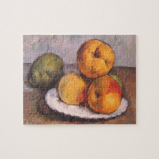 Still Life Quince, Äpfel, Birnen von Paul Cezanne Puzzle (Horizontal)