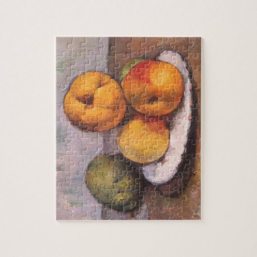 Still Life Quince, Äpfel, Birnen von Paul Cezanne Puzzle (Vertikal)