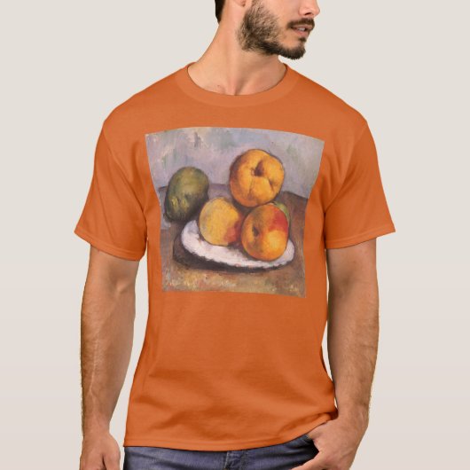 Still Life Quince, Äpfel, Birnen von Paul Cezanne T-Shirt (Vorderseite)