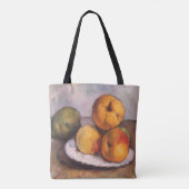 Still Life Quince, Äpfel, Birnen von Paul Cezanne Tasche (Rückseite)