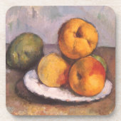 Still Life Quince, Äpfel, Birnen von Paul Cezanne Untersetzer (Vorderseite)