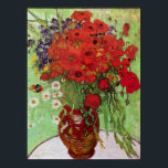 Still Life Red Poppies and Daisies by van Gogh Poster<br><div class="desc">Dieses Gemälde mit dem Titel Still Life Red Poppies and Daisies wurde von dem berühmten Künstler Vincent van Gogh hergestellt. Über Vincent van Gogh sah Vincent van Gogh Farbe als das wichtigste Symbol des Ausdrucks. Es gibt einen Grund, warum sich seine Kunst mit den Zuschauern verbindet, weil van Gogh entschlossen...</div>