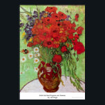 Still Life Red Poppies and Daisies by van Gogh Poster<br><div class="desc">Dieses Gemälde mit dem Titel Still Life Red Poppies and Daisies wurde von dem berühmten Künstler Vincent van Gogh hergestellt. Über Vincent van Gogh sah Vincent van Gogh Farbe als das wichtigste Symbol des Ausdrucks. Es gibt einen Grund, warum sich seine Kunst mit den Zuschauern verbindet, weil van Gogh entschlossen...</div>