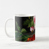 Still Life Rose und Erdbeeren von Otto Ottesen Kaffeetasse (Links)