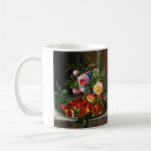 Still Life Rose und Erdbeeren von Otto Ottesen Kaffeetasse (Links)