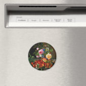 Still Life Rose und Erdbeeren von Otto Ottesen Magnet (In Situ (Geschirrspüler))