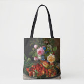 Still Life Rose und Erdbeeren von Otto Ottesen Tasche (Vorderseite)