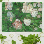 Still Life: Roses von Vincent van Gogh Geschirrtuch (Gefaltet)