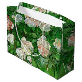 Still Life: Roses von Vincent van Gogh Große Geschenktüte (Rückseite Schrägansicht)