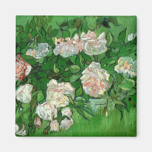 Still Life: Roses von Vincent van Gogh Magnet (Vorne)