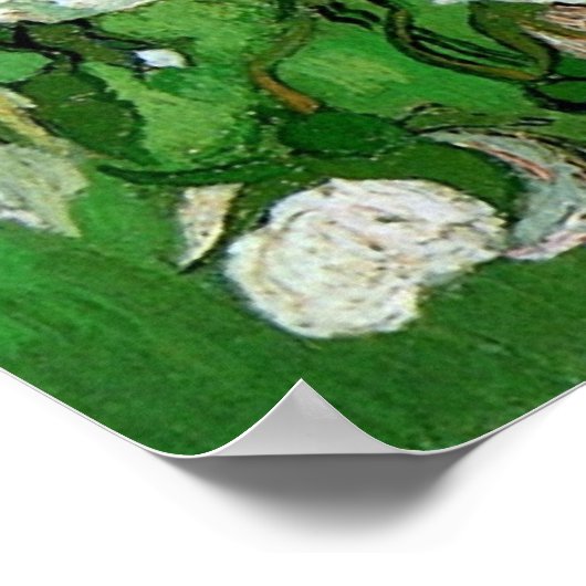 Still Life: Roses von Vincent van Gogh Poster (Ecke)