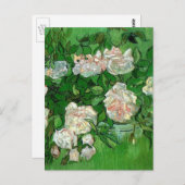 Still Life: Roses von Vincent van Gogh Postkarte (Vorne/Hinten)