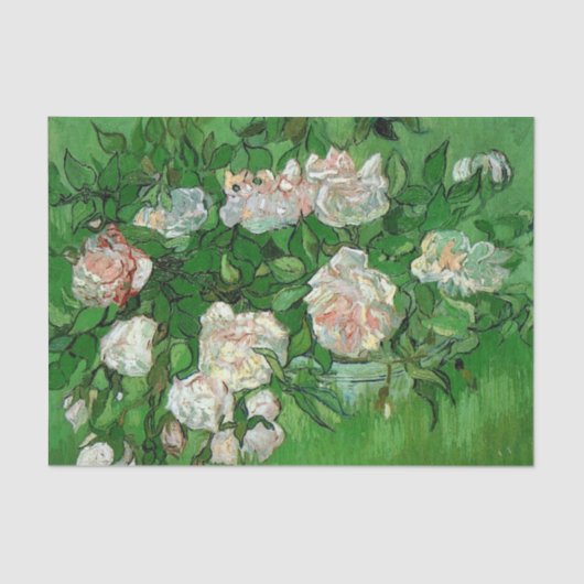 Still Life: Roses von Vincent van Gogh Seidenpapier (Vorderseite)