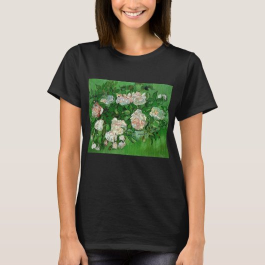 Still Life: Roses von Vincent van Gogh T-Shirt (Vorderseite)