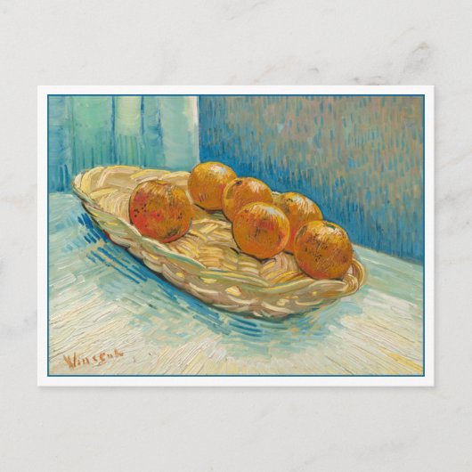 Still Life Six Orange von van Gogh Postkarte (Vorderseite)