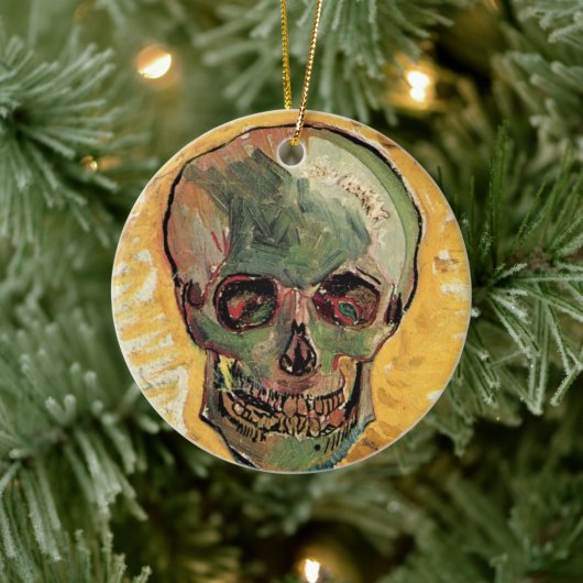 Still Life Skull von Vincent van Gogh Keramikornament (Baum)