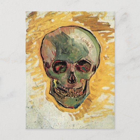 Still Life Skull von Vincent van Gogh Postkarte (Vorderseite)