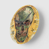 Still Life Skull von Vincent van Gogh Runde Wanduhr (Winkel)