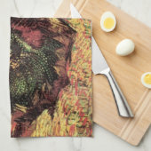 Still Life Two Cut Sonnenblumen von Vincent van Go Geschirrtuch (Viertel Falte)