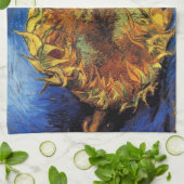 Still Life Two Cut Sonnenblumen von Vincent van Go Geschirrtuch (Gefaltet)