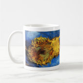 Still Life Two Cut Sonnenblumen von Vincent van Go Kaffeetasse (Links)