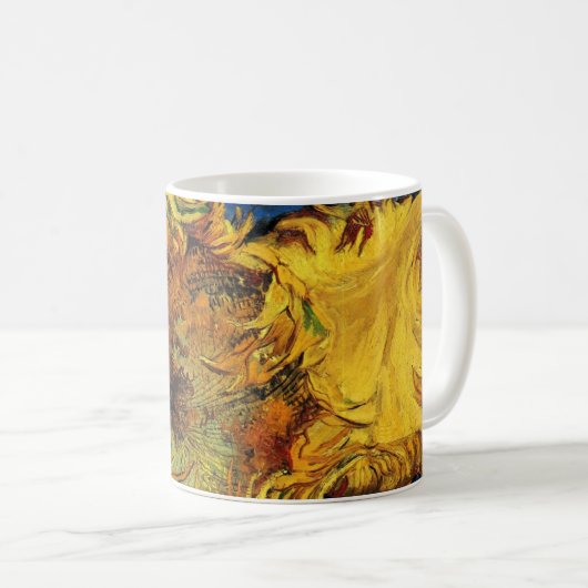 Still Life Two Cut Sonnenblumen von Vincent van Go Kaffeetasse