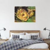 Still Life Two Cut Sonnenblumen von Vincent van Go Leinwanddruck (Insitu (Schlafzimmer))