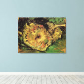 Still Life Two Cut Sonnenblumen von Vincent van Go Leinwanddruck (Insitu (Holzboden))