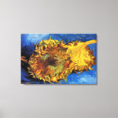 Still Life Two Cut Sonnenblumen von Vincent van Go Leinwanddruck (Vorderseite)