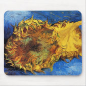 Still Life Two Cut Sonnenblumen von Vincent van Go Mousepad (Vorne)