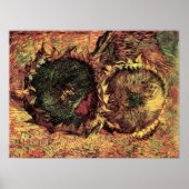 Still Life Two Cut Sonnenblumen von Vincent van Go Poster (Vorne)