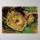 Still Life Two Cut Sonnenblumen von Vincent van Go Poster (Vorne)