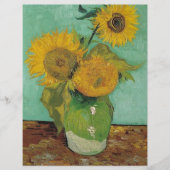 Still Life - Vase mit drei Sonnenblumen, Van Gogh (Vorderseite)