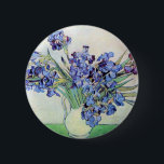 Still Life Vase mit Irisch von Vincent van Gogh Button<br><div class="desc">Stillleben: Vase mit Iren von Vincent van Gogh ist ein Vintager Post-Impressionismus der schönen Kunst noch Leben florale Natur Malerei. Ein Bouquet lavender bärtigen Iris-Blume aus einem Frühlingsgarten. Die Vase ist wie ein Krug geformt und voll von Liebe und Romantik lila Blüten. Über den Künstler: Vincent Willem van Gogh (1853-1890)...</div>
