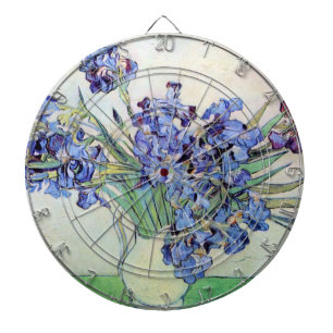 Still Life Vase mit Irisch von Vincent van Gogh Dartscheibe