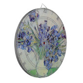 Still Life Vase mit Irisch von Vincent van Gogh Dartscheibe (Vorderseite Links)