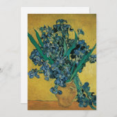 Still Life Vase mit Irisch von Vincent van Gogh Einladung (Vorne/Hinten)