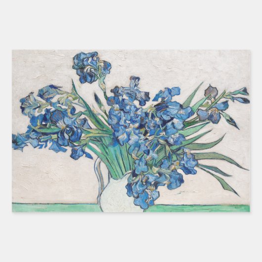 Still Life Vase mit Irisch von Vincent van Gogh Geschenkpapier Set (Vorderseite 2)