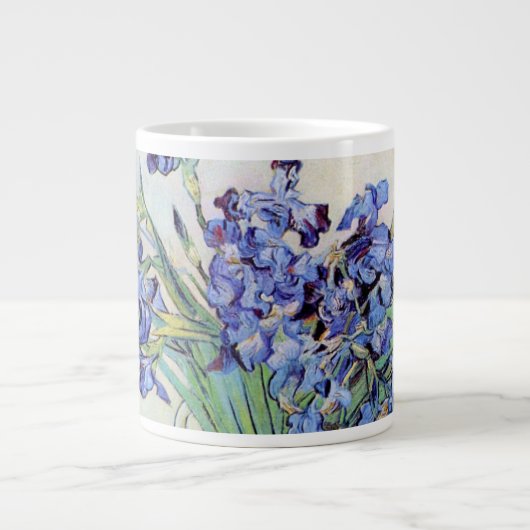 Still Life Vase mit Irisch von Vincent van Gogh Jumbo-Tasse (Vorderseite)