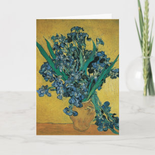 Still Life Vase mit Irisch von Vincent van Gogh Karte