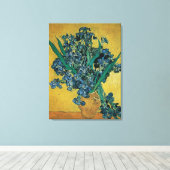 Still Life Vase mit Irisch von Vincent van Gogh Leinwanddruck (Insitu (Holzboden))