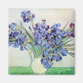 Still Life Vase mit Irisch von Vincent van Gogh Magnet (Vorne)