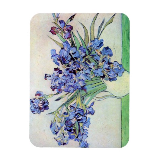 Still Life Vase mit Irisch von Vincent van Gogh Magnet (Vertikal)
