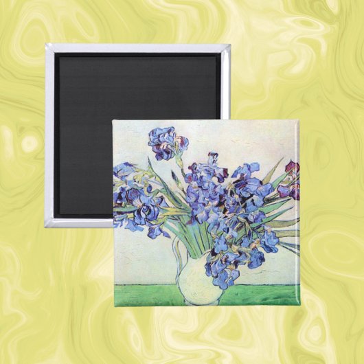 Still Life Vase mit Irisch von Vincent van Gogh Magnet