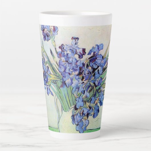 Still Life Vase mit Irisch von Vincent van Gogh Milchtasse (Vorderseite)