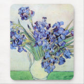 Still Life Vase mit Irisch von Vincent van Gogh Mousepad (Vorne)