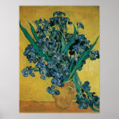 Still Life Vase mit Irisch von Vincent van Gogh Poster (Vorne)