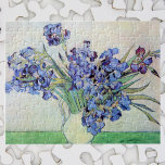 Still Life Vase mit Irisch von Vincent van Gogh Puzzle<br><div class="desc">Stillleben: Vase mit Iren von Vincent van Gogh ist ein Vintager Post-Impressionismus der schönen Kunst noch Leben florale Natur Malerei. Ein Bouquet lavender bärtigen Iris-Blume aus einem Frühlingsgarten. Die Vase ist wie ein Krug geformt und voll von Liebe und Romantik lila Blüten. Über den Künstler: Vincent Willem van Gogh (1853-1890)...</div>