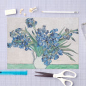 Still Life Vase mit Irisch von Vincent van Gogh Seidenpapier (Handwerk)